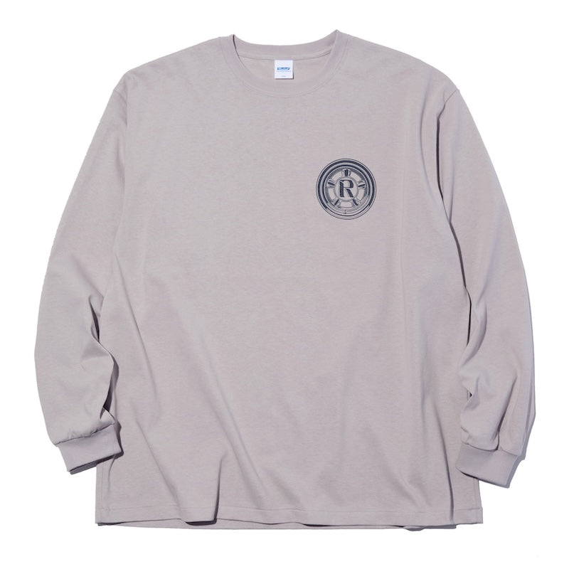 RADIALL L/STシャツ CHOJU GIGA CREW NECK T-SHIRT L/S ベージュ 正面