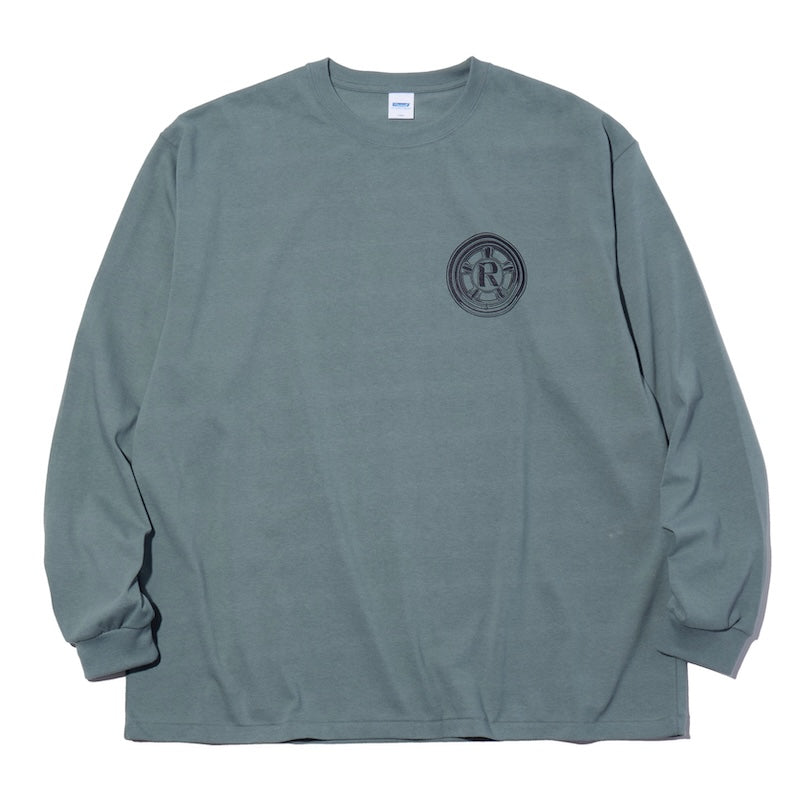 RADIALL L/STシャツ CHOJU GIGA CREW NECK T-SHIRT L/S グリーン 正面