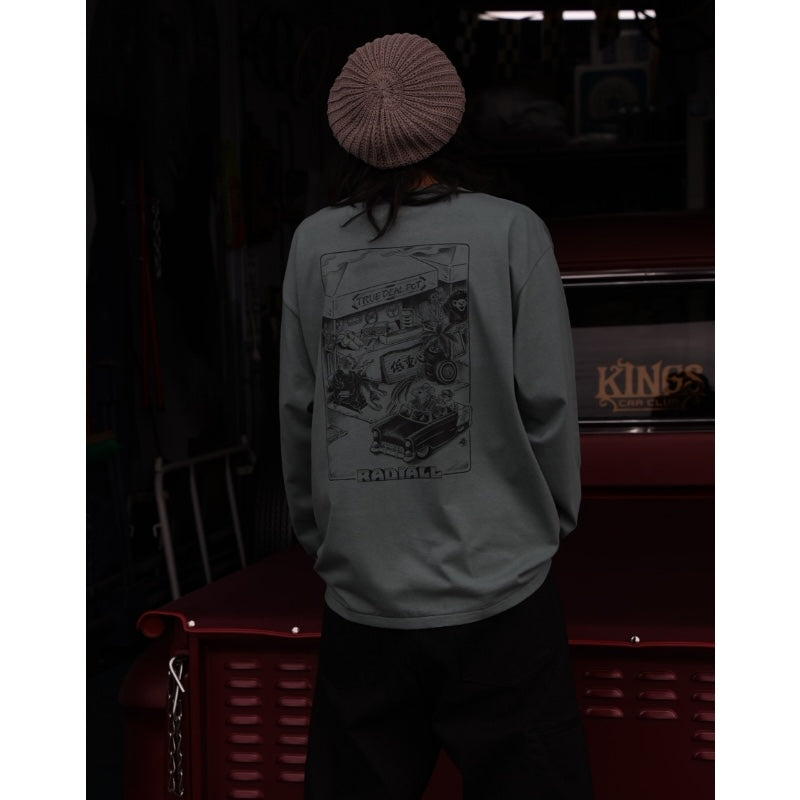 RADIALL L/STシャツ CHOJU GIGA CREW NECK T-SHIRT L/S グリーン 着用