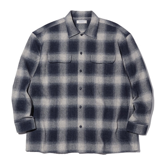 RADIALL　L/Sシャツ　“SHORE OPEN COLLARED SHIRT L/S"　(Black)