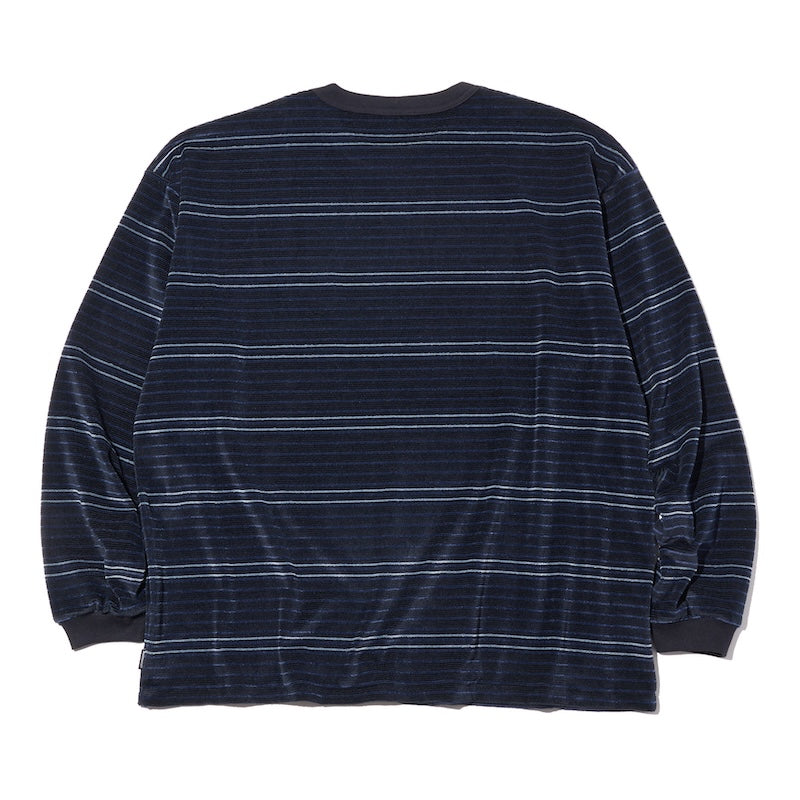 RADIALL L/Sベロアシャツ ブラック 背面