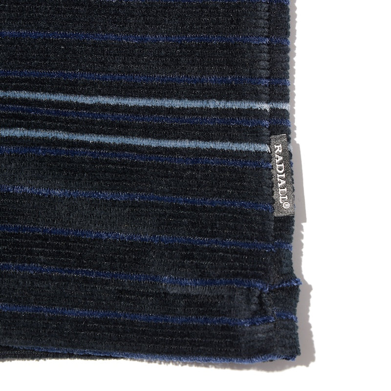 RADIALL L/Sベロアシャツ ブラック サイド