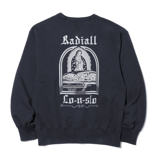 RADIALL　クルースウェット　“BOULEVARD LOOPWHEEL CREW NECK SWEATSHIRT L/S"　(Ink Black)