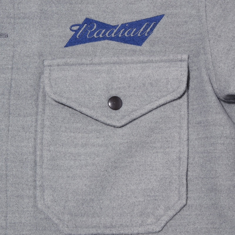 RADIALL CPOシャツ グレー 胸ポケット