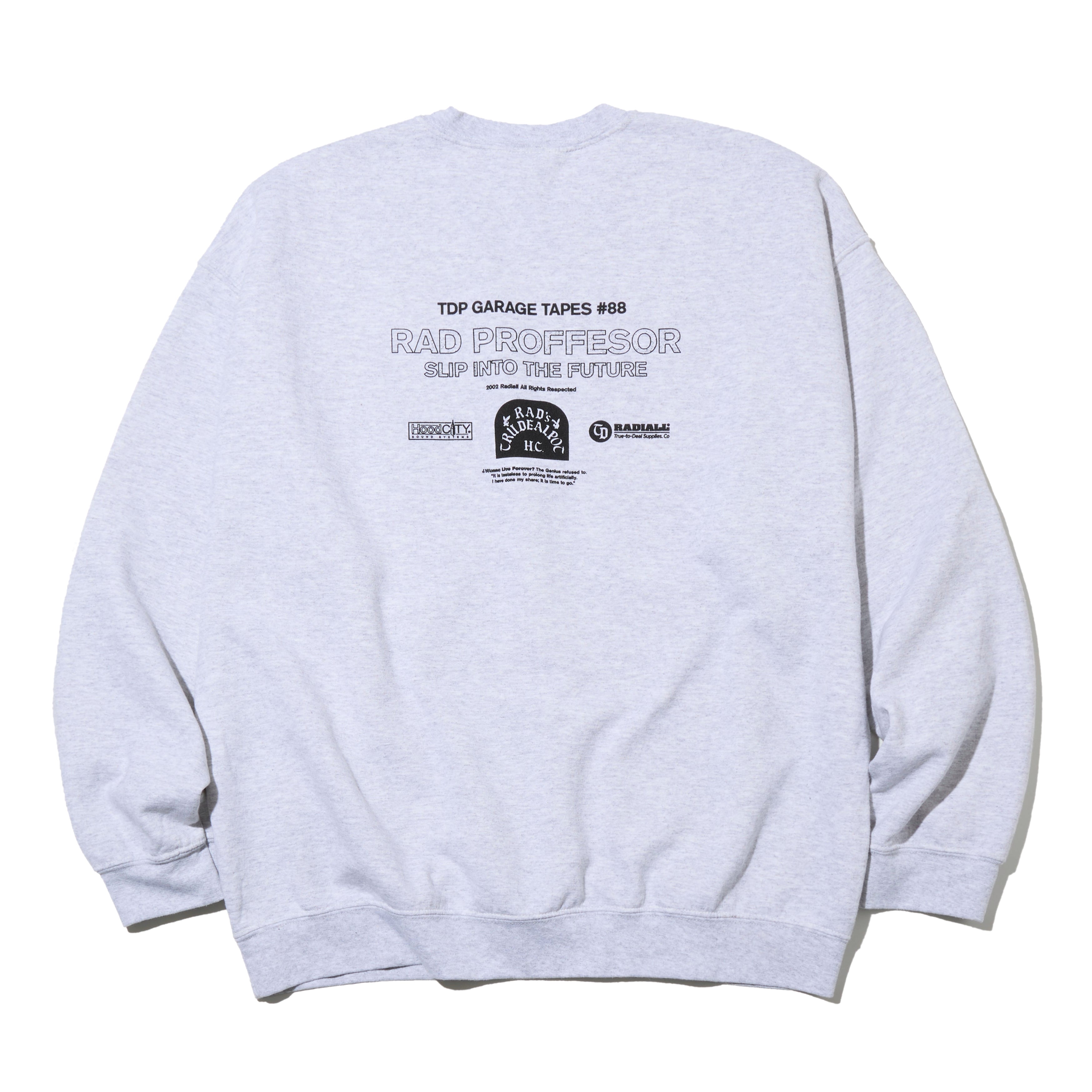 RADIALL クルースウェット E=Mc2 CREW NECK SWEATSHIRT グレー