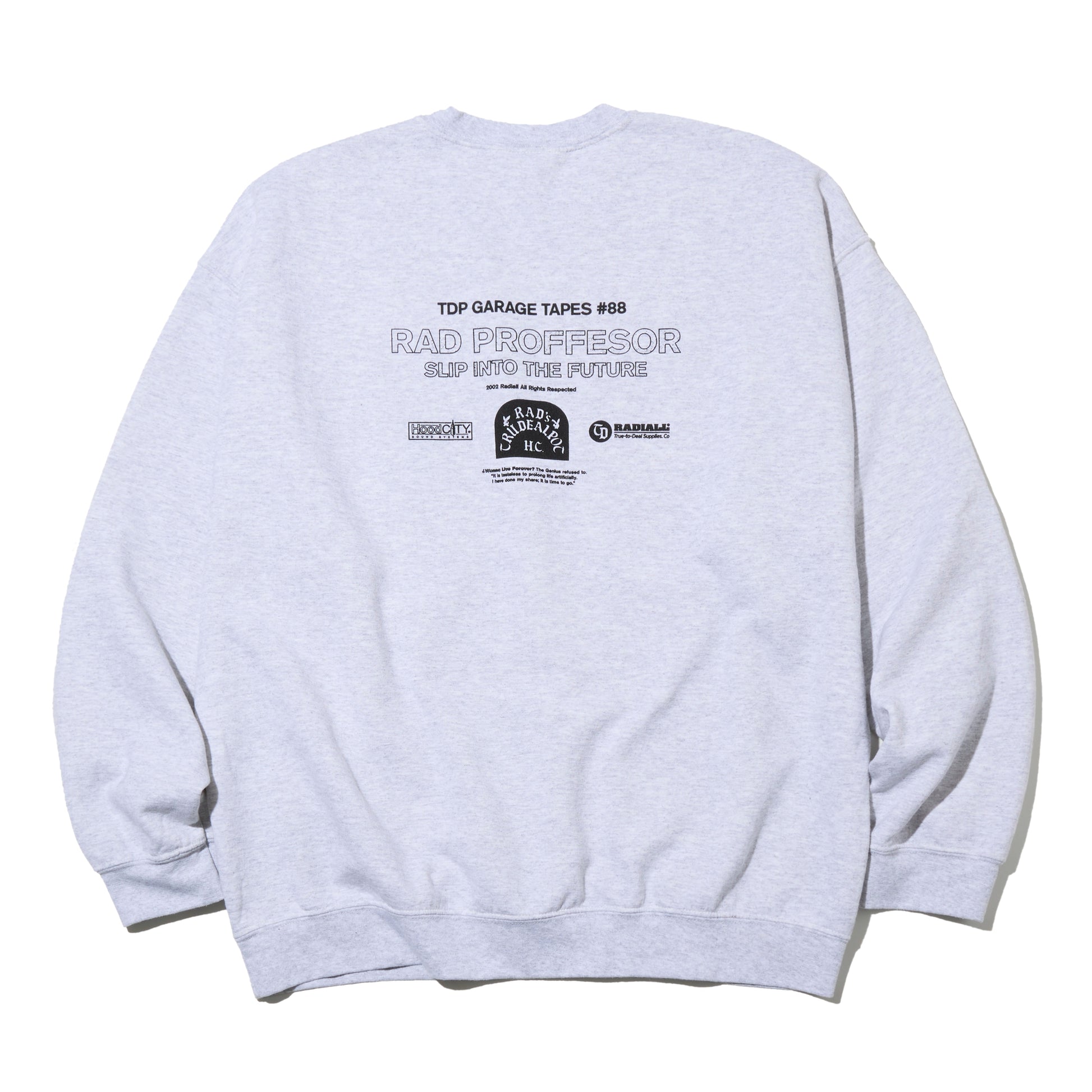 RADIALL クルーネックスウェット グレー 背面