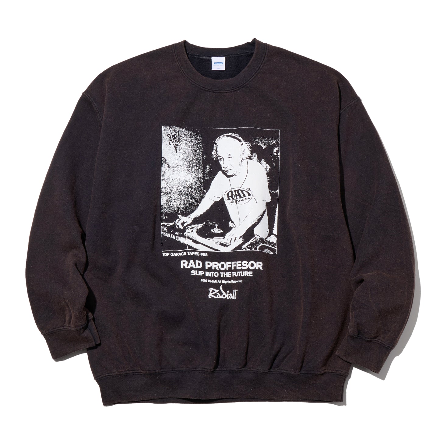 RADIALL クルーネックスウェット ブラック 正面