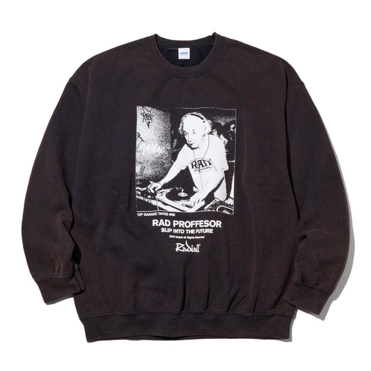 RADIALL クルーネックスウェット ブラック 正面