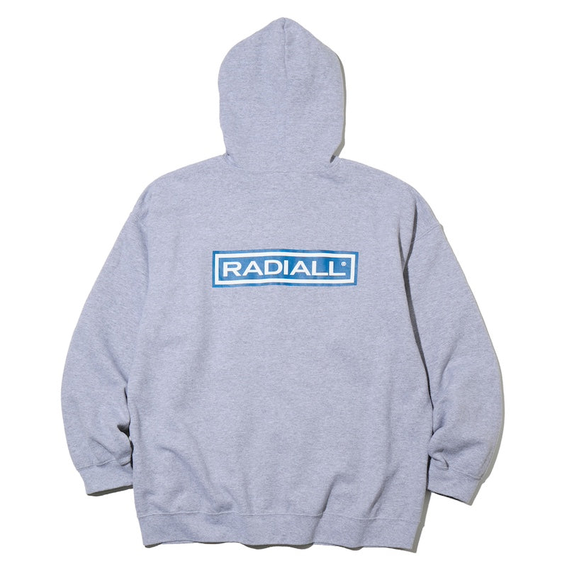RADIALL All PhEELS ストライプパーカー　L RADIALL ジップパーカー WHEELS ZIP UP HOODIE グレー | ストリート