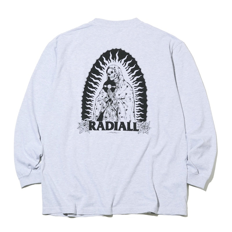 RADIALL L/STシャツ GUIDANCE CREW NECK T-SHIRT L/S グレー 背面