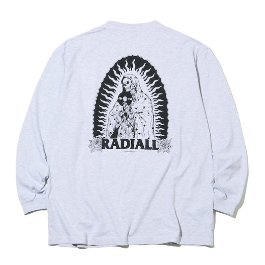 RADIALL L/STシャツ GUIDANCE CREW NECK T-SHIRT L/S グレー 背面