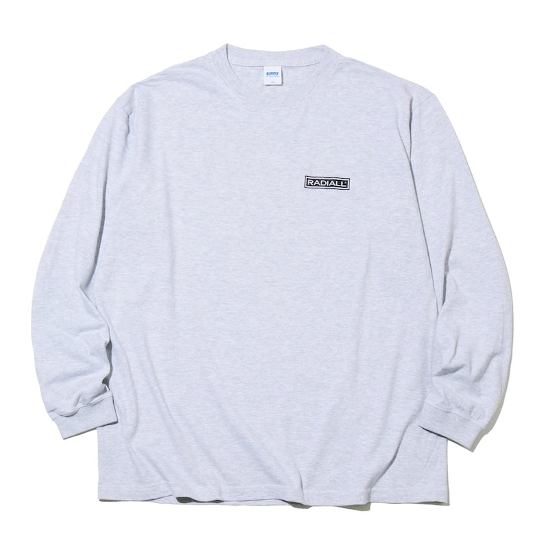 RADIALL L/STシャツ GUIDANCE CREW NECK T-SHIRT L/S グレー 正面