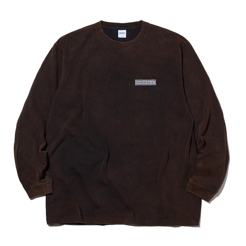 RADIALL L/STシャツ GUIDANCE CREW NECK T-SHIRT L/S ブラック 正面