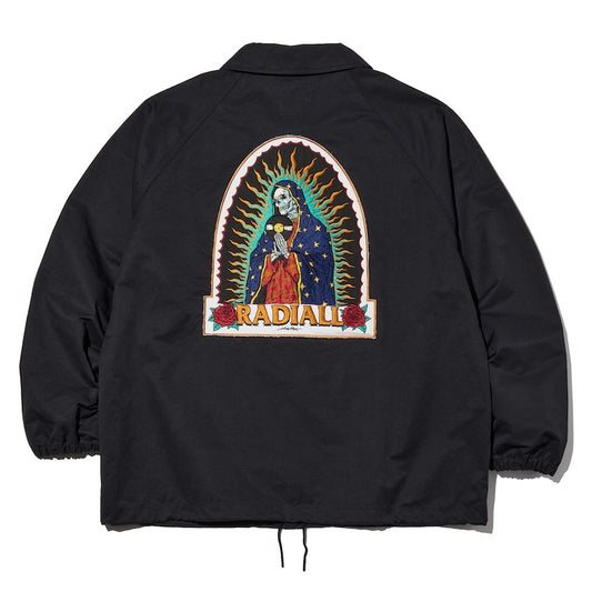 RADIALL コーチジャケット GUIDANCE WINDBREAKER JACKET ブラック 背面