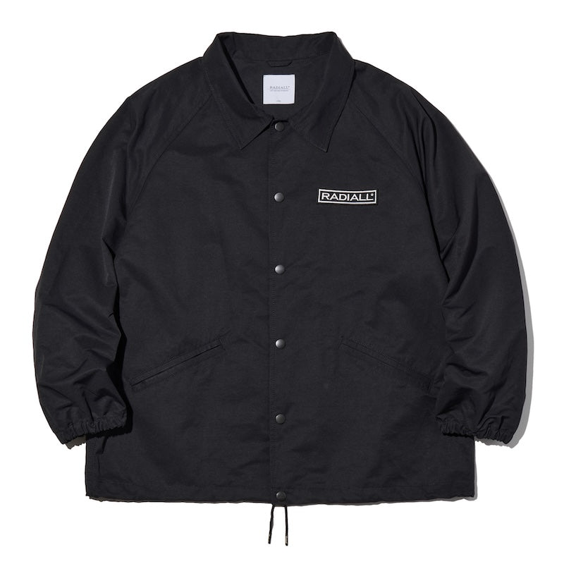 RADIALL コーチジャケット GUIDANCE WINDBREAKER JACKET ブラック 正面