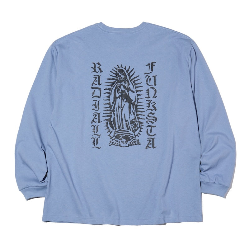 RADIALL L/STシャツ ROAD CHARM L/S TEE スチールブルー 商品画像 背面