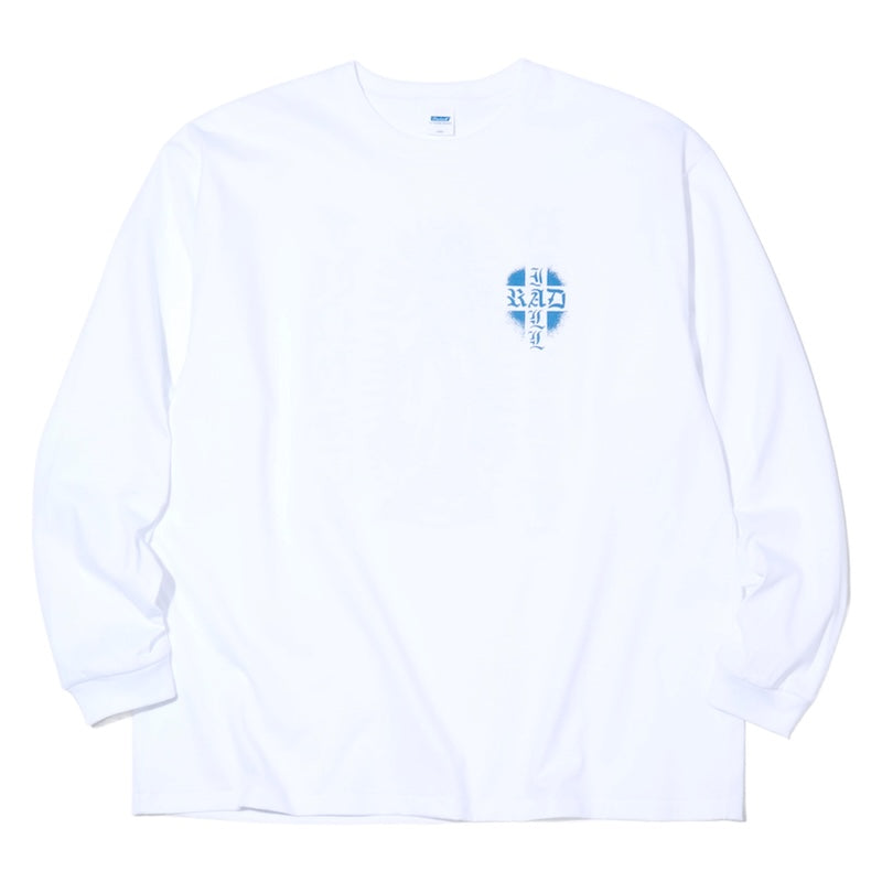 RADIALL L/STシャツ ROAD CHARM L/S TEE ホワイト 商品画像 正面