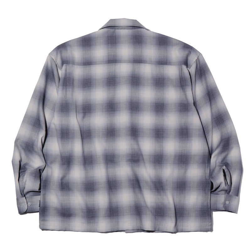 RADIALL L/Sシャツ BELAIR OPEN COLLARED SHIRT L/S ブラック