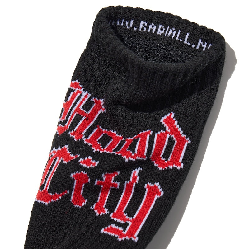 RADIALL ソックス HOOD CITY 1PAC SOX MID ブラック 商品画像 クローズアップ 1