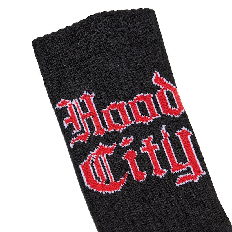 RADIALL ソックス HOOD CITY 1PAC SOX MID ブラック 商品画像 クローズアップ 2