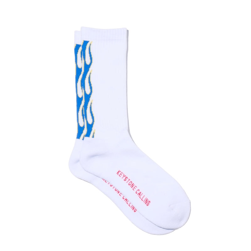 RADIALL ソックス FLAMES 1PAC SOX LONG / DRALON ホワイト 商品画像