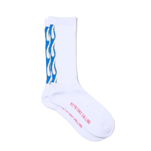 RADIALL ソックス FLAMES 1PAC SOX LONG / DRALON ホワイト 商品画像