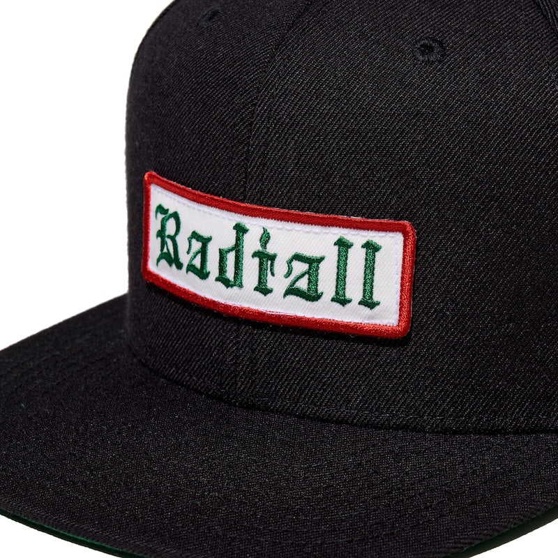 RADIALL キャップ VOX BASEBALL CAP ブラック 商品画像 フロント ワッペン