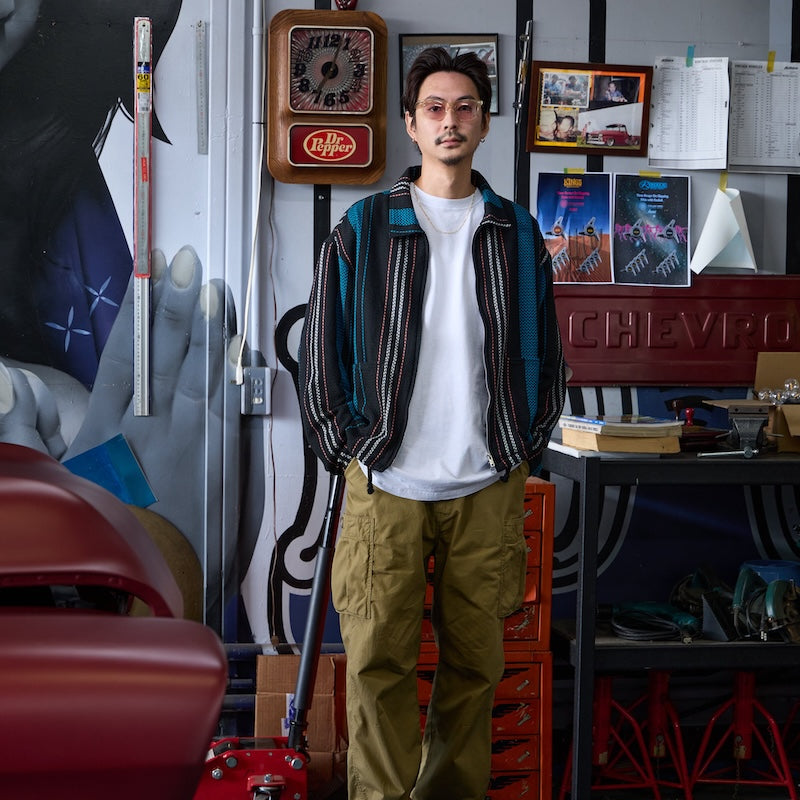 RADIALL ジャケット EL CAMINO ZIP UP JACKET ブラック 着用画像