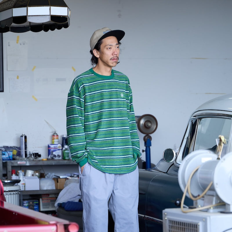 RADIALL キャップ ROADSIDE BASEBALL CAP ベージュ 着用画像
