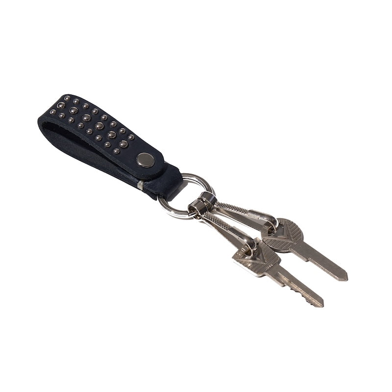 RADIALL キーホルダー RHODES LEATHER KEY HOLDER / STUDS ブラック 商品画像 2