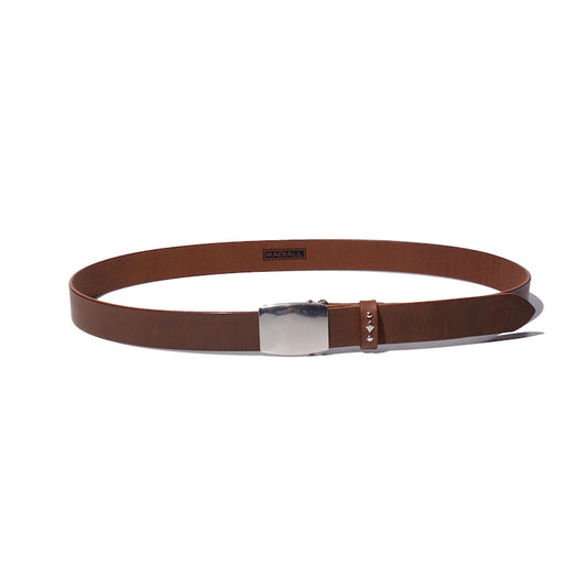 RADIALL ベルト RHODES LEATHER BELT / PLAIN ブラウン 商品画像 正面