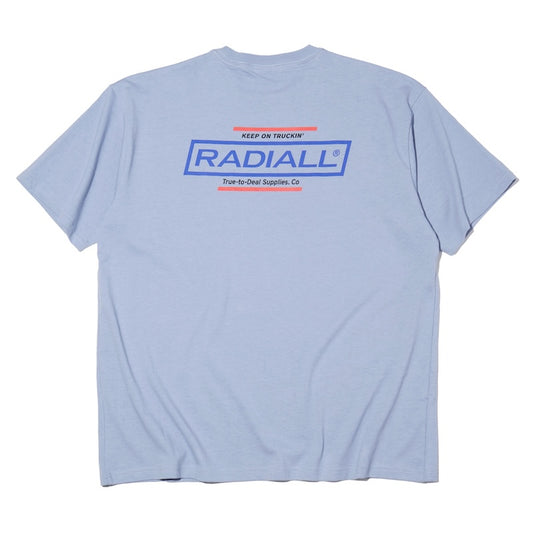RADIALL Tシャツ ROADSIDE CREW NECK T-SHIRT S/S ブルー 商品画像 背面