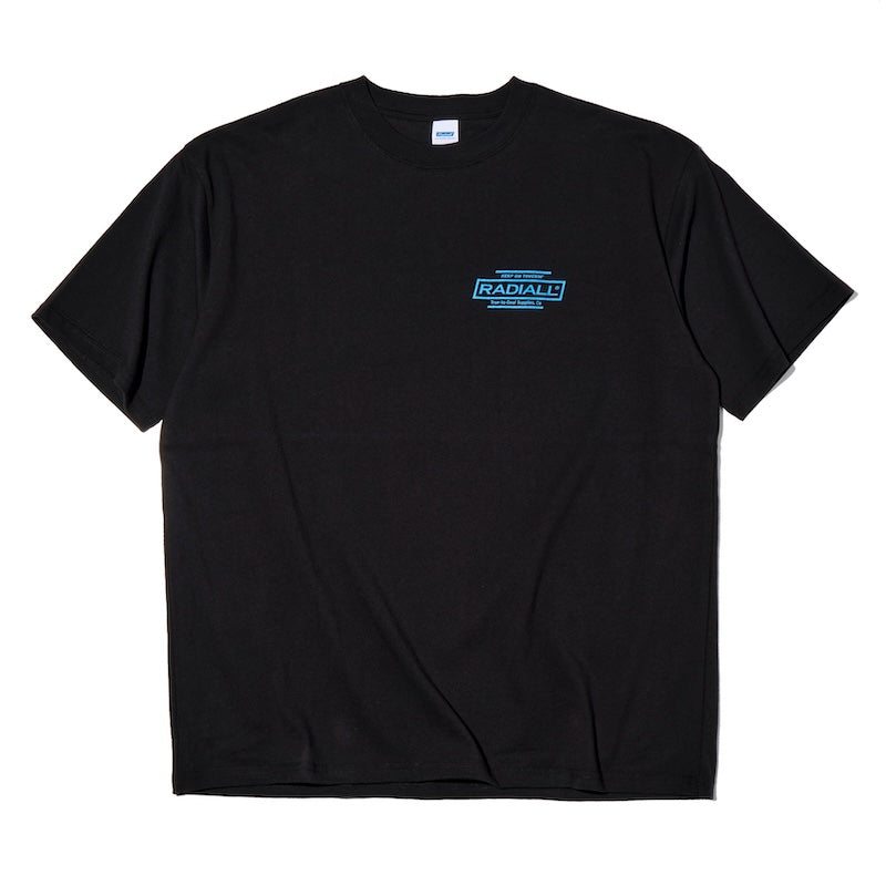 RADIALL Tシャツ ROADSIDE CREW NECK T-SHIRT S/S ブラック  商品画像　正面