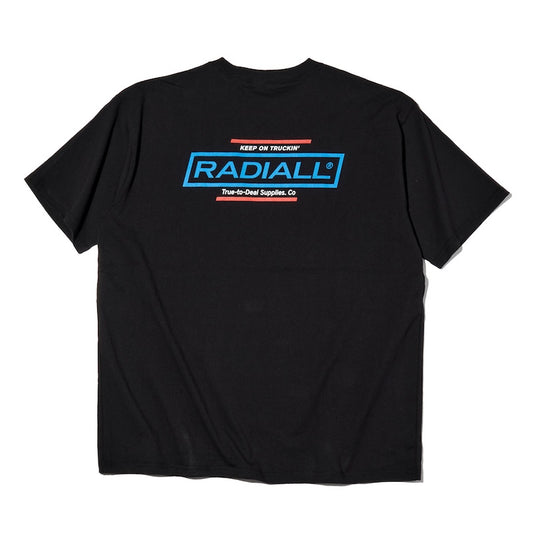 RADIALL Tシャツ ROADSIDE CREW NECK T-SHIRT S/S ブラック  商品画像　背面
