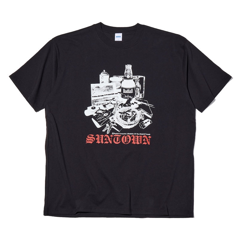 RADIALL Tシャツ TRUE DEAL POT CREW NECK T-SHIRT S/S ブラック 商品画像 正面