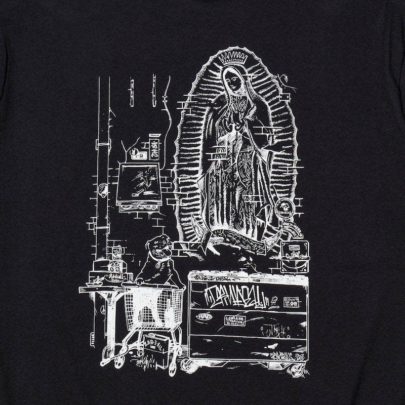 RADIALL Tシャツ CONER SHOP CREW NECK T-SHIRT S/S ブラック 商品画像 バックプリント