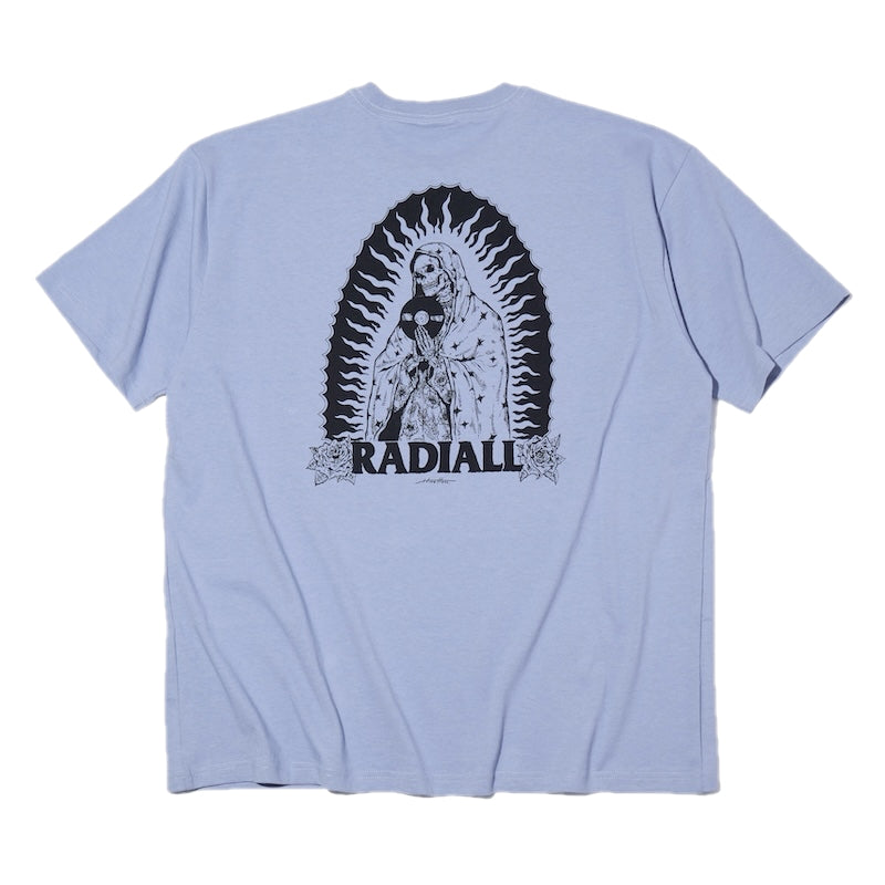 RADIALL Tシャツ GUIDANCE CREW NECK T-SHIRT S/S ブルー 商品画像 背面