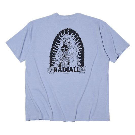 RADIALL Tシャツ GUIDANCE CREW NECK T-SHIRT S/S ブルー 商品画像 背面