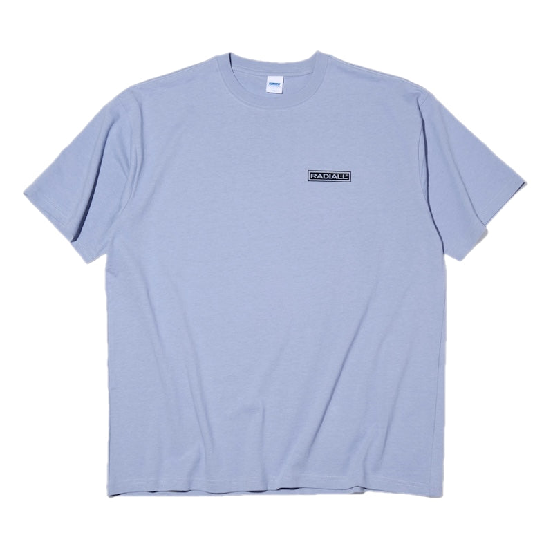 RADIALL Tシャツ GUIDANCE CREW NECK T-SHIRT S/S ブルー 商品画像 正面