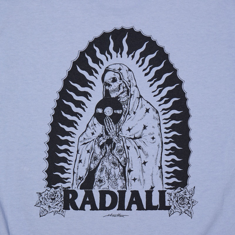 RADIALL Tシャツ GUIDANCE CREW NECK T-SHIRT S/S ブルー 商品画像 バックプリント