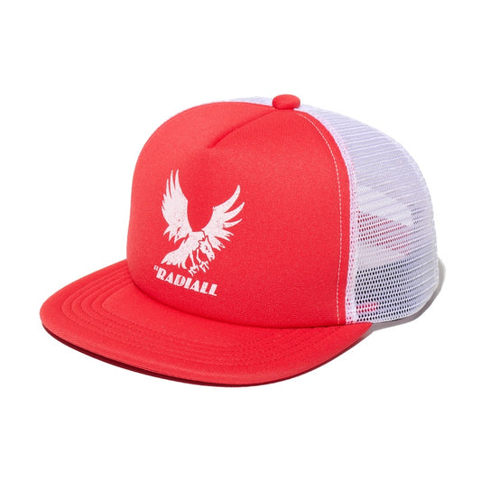 RADIALL キャップ EAGLE TIP TRUCKER MESH CAP レッド/ホワイト 商品画像 正面