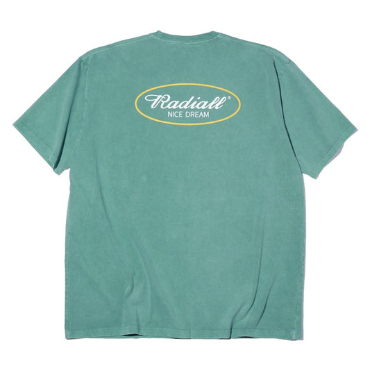 RADIALL Tシャツ OVAL CREW NECK T-SHIRT S/S グリーン 商品画像 背面