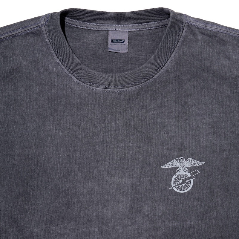 RADIALL Tシャツ HAWK CREW NECK T-SHIRT S/S ブラック 商品画像 フロント クローズアップ