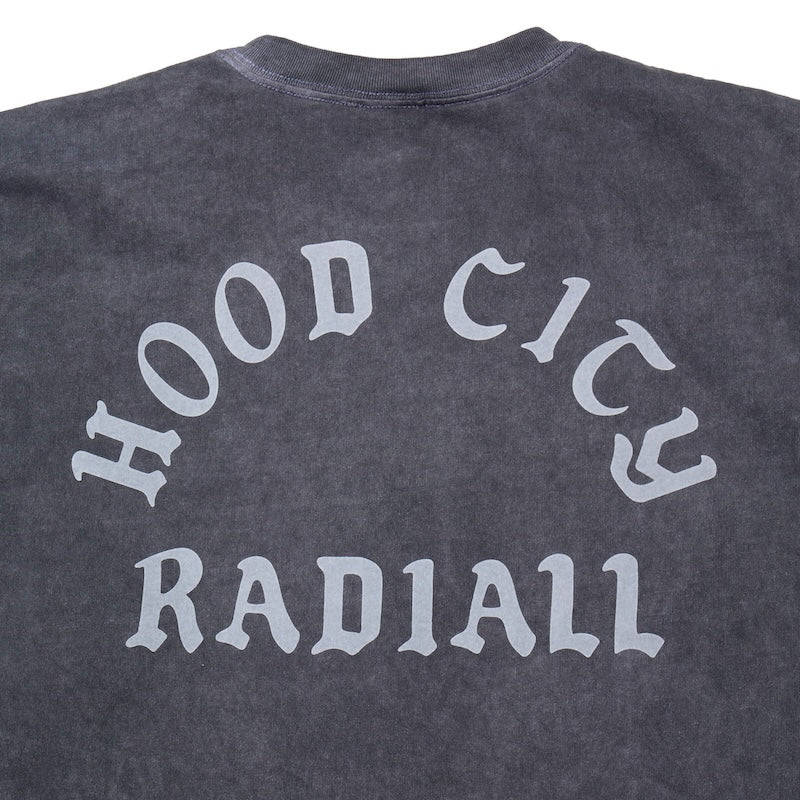 RADIALL Tシャツ HAWK CREW NECK T-SHIRT S/S ブラック 商品画像 バックプリント