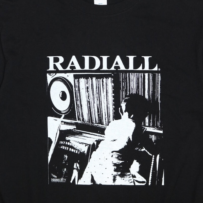 RADIALL Tシャツ DIG CREW NECK T-SHIRT S/S ブラック 商品画像 フロントプリント