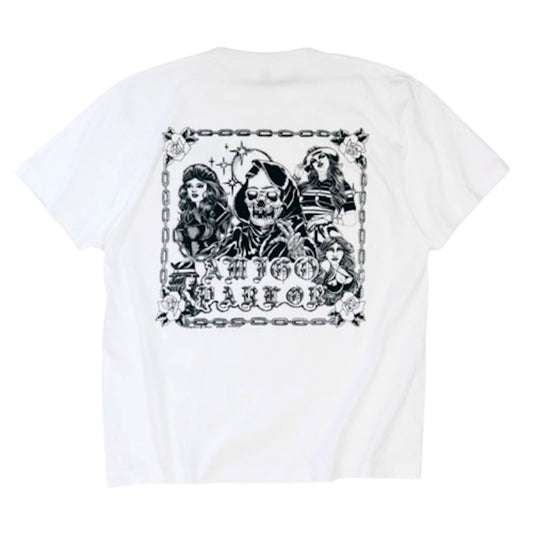 RADIALL Tシャツ AMIGO PARLOR CREW NECK T-SHIRT S/S ホワイト 商品画像 背面
