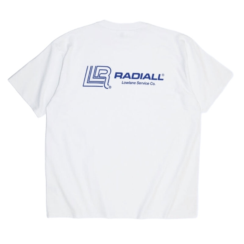 RADIALL Tシャツ LOW LANE CREW NECK T-SHIRT S/S ホワイト 商品画像 背面