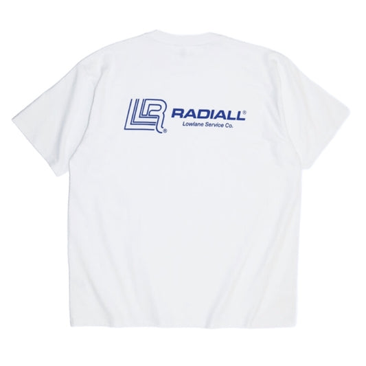 RADIALL Tシャツ LOW LANE CREW NECK T-SHIRT S/S ホワイト 商品画像 背面