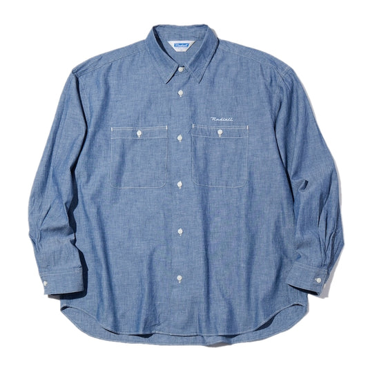 RADIALL L/Sシャツ POWERGLIDE REGULAR COLLARED SHIRT L/S インディゴ 商品画像 正面