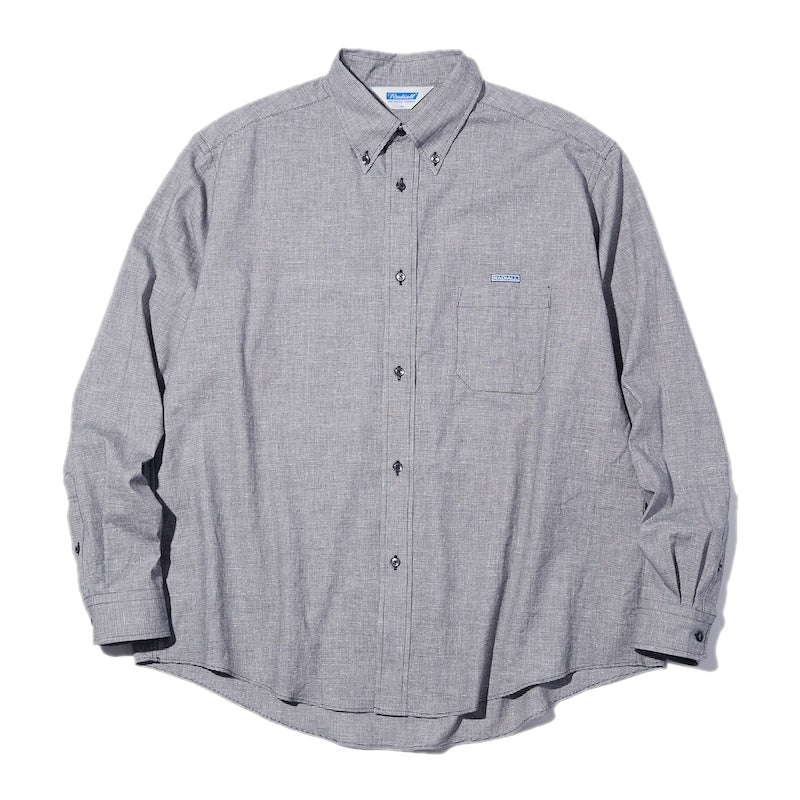 RADIALL L/Sシャツ INTEGRA B.D.  COLLARED SHIRT L/S ブラック 商品画像 正面